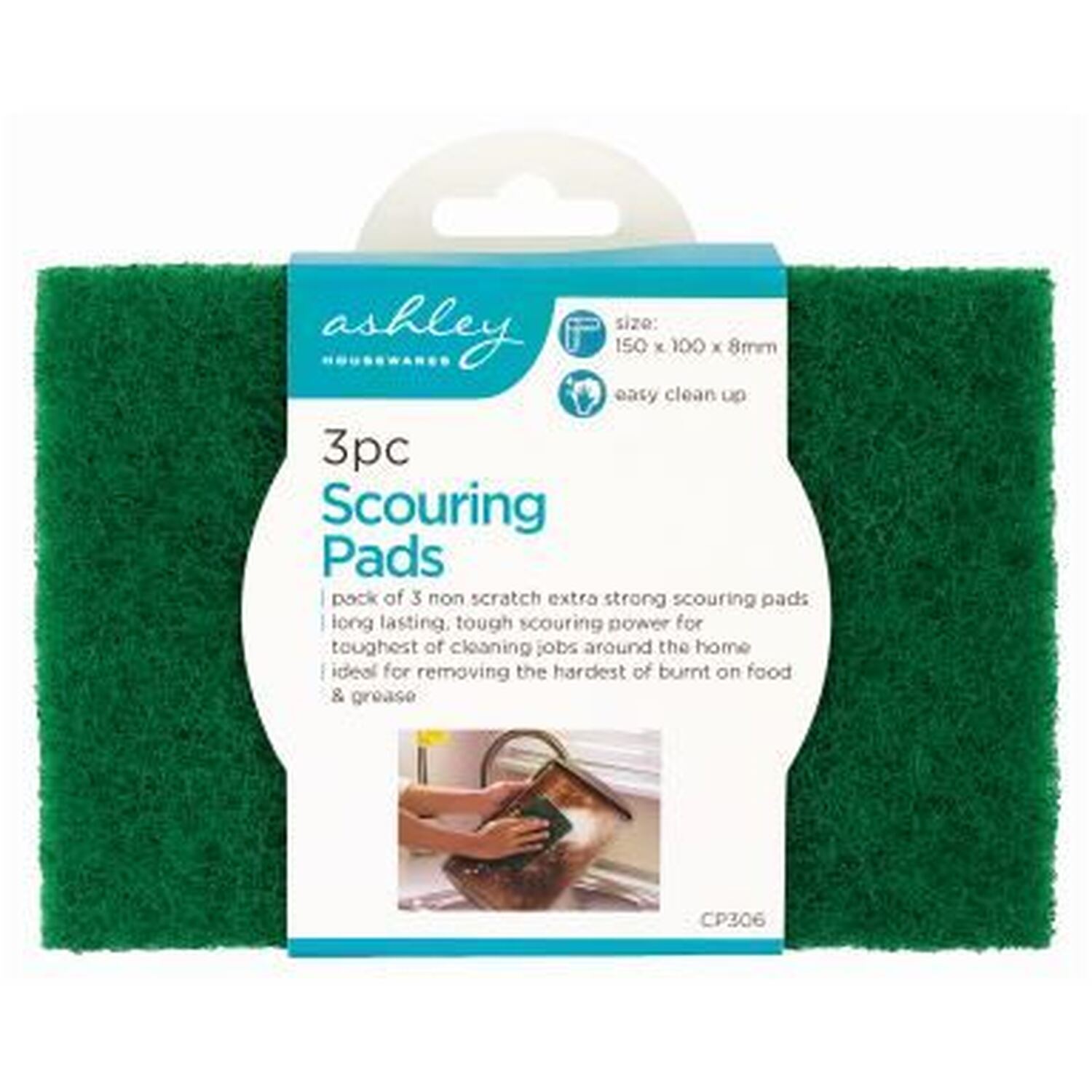 Image of Heavy-Duty Scouring Pads - Green -&hellip;