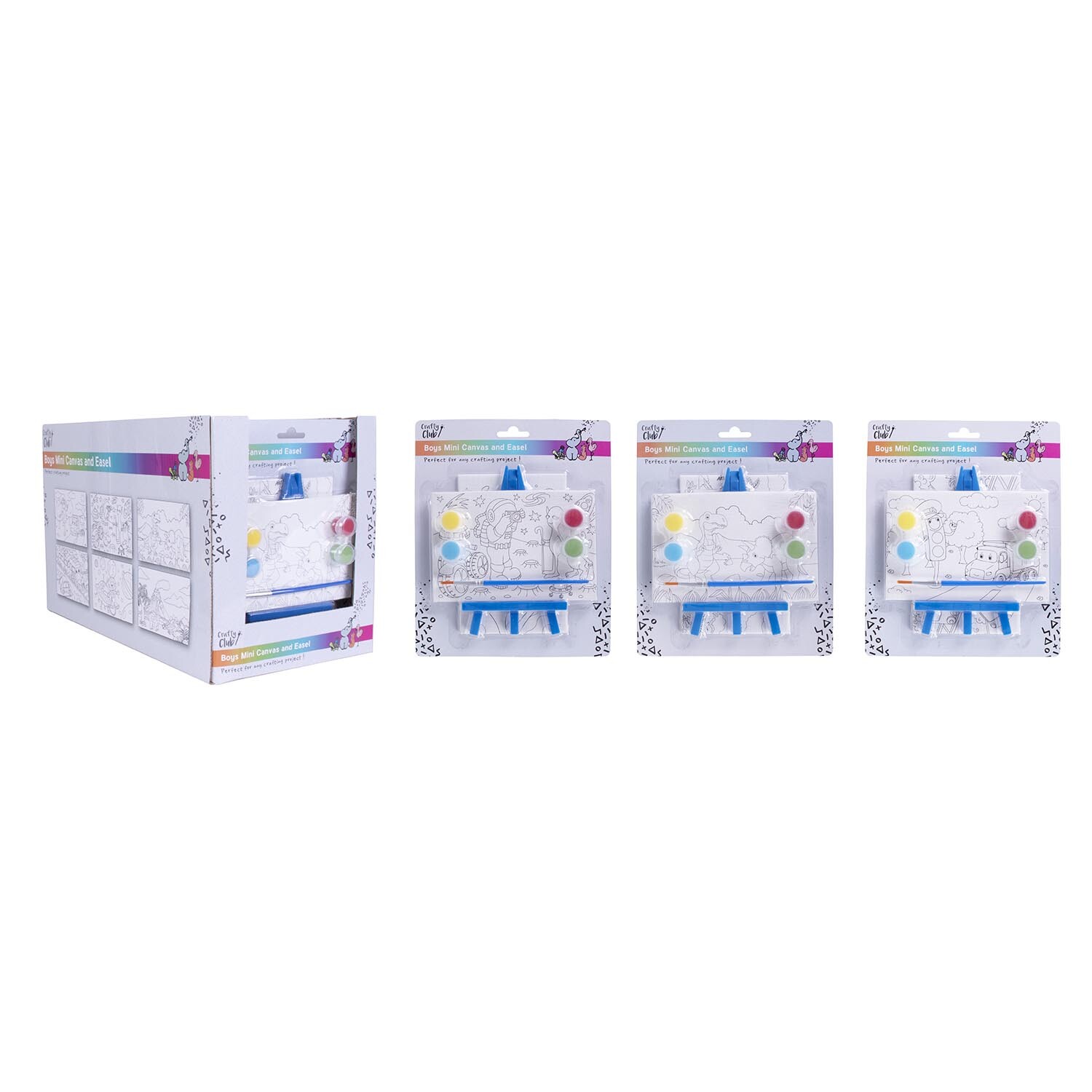 Crafty Club Dual Mini Canvas And Easel