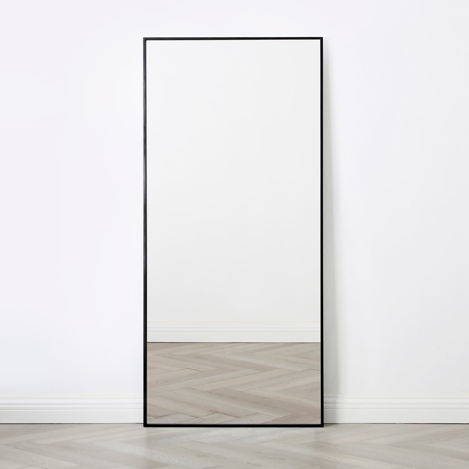 Anax Full Length Mirror Rectangular - Black / 170cm