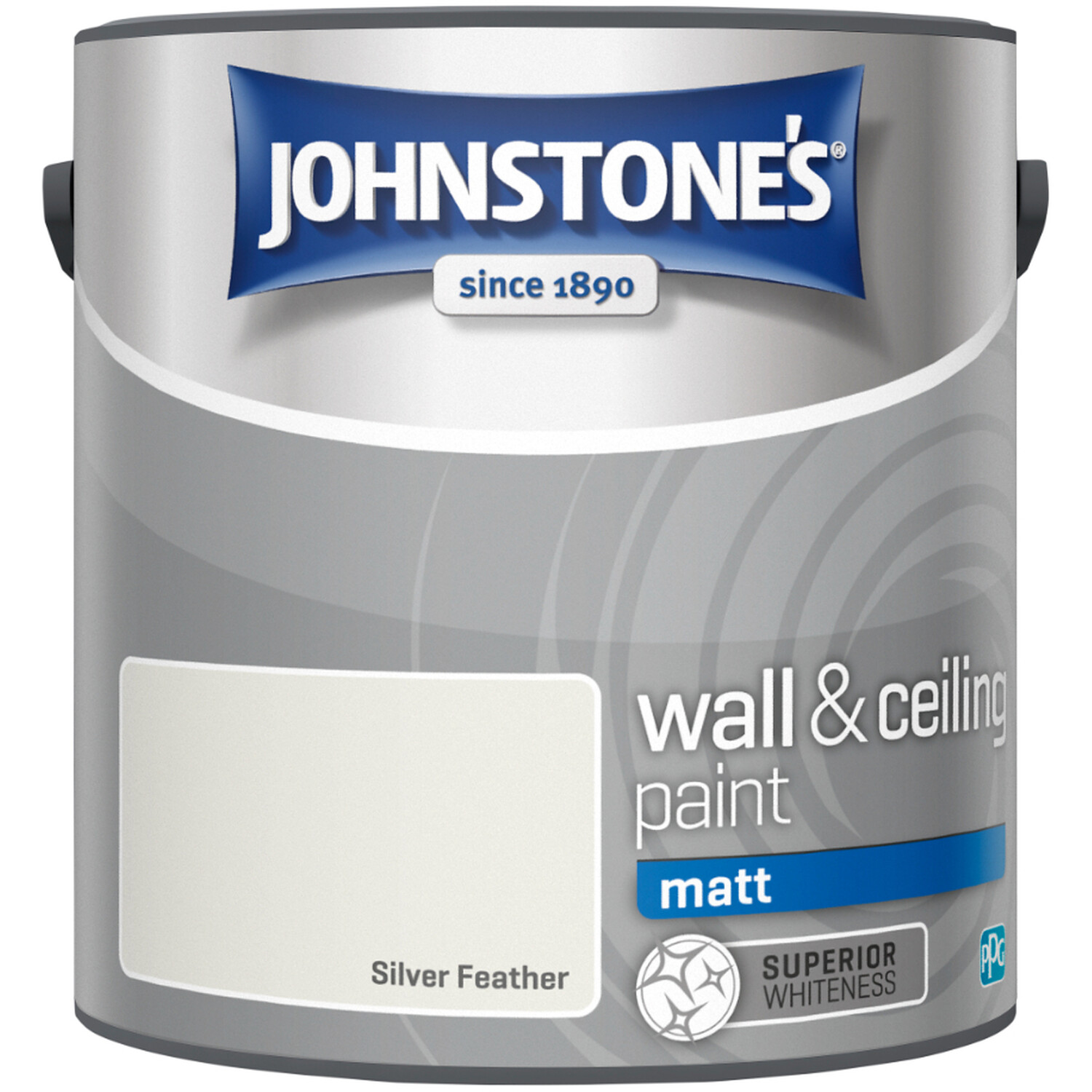 Johnstone's Matt Emulsion Paint - Silver Feather / 2.5L