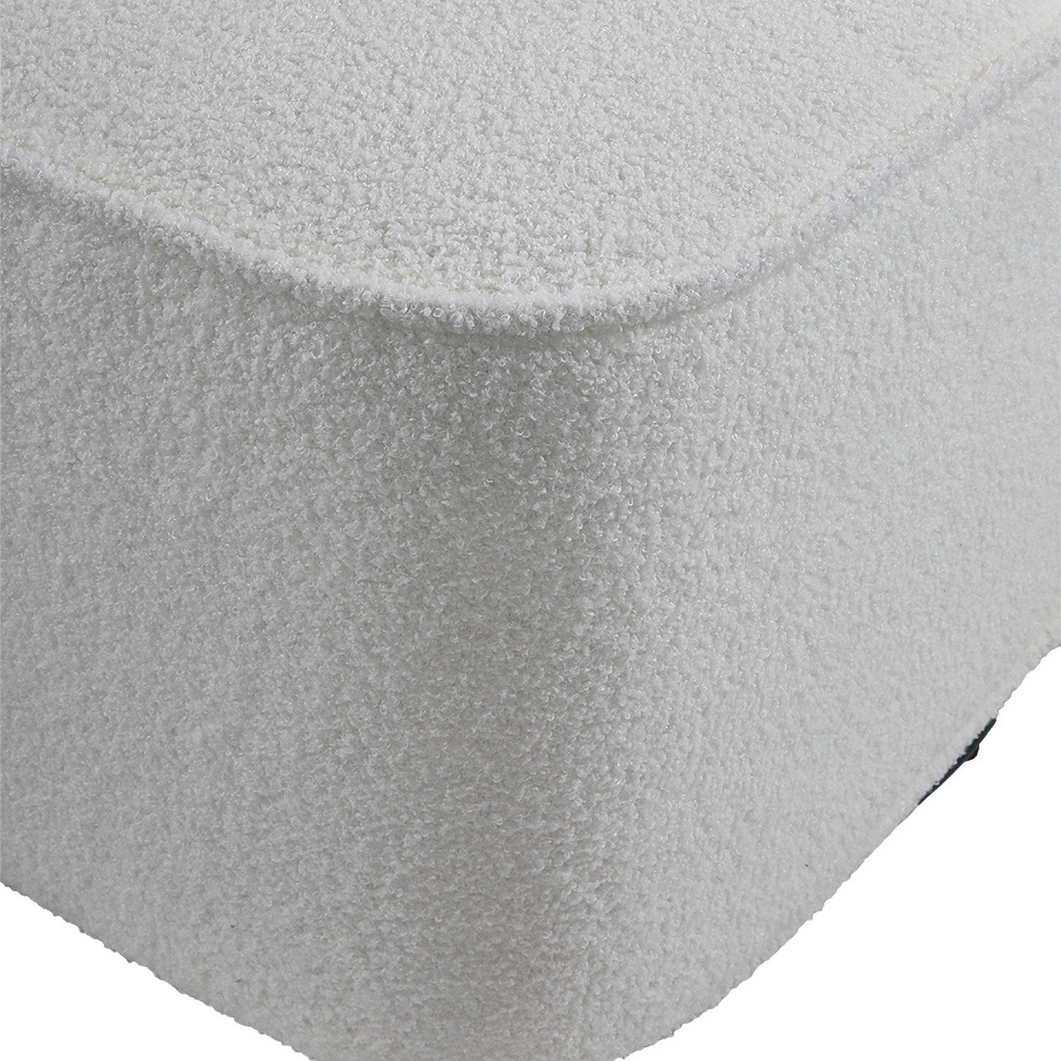 Chic Upholstered Swivel Accent Chair - White
