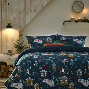 Winter Pines Pyjama Fleece Duvet Set