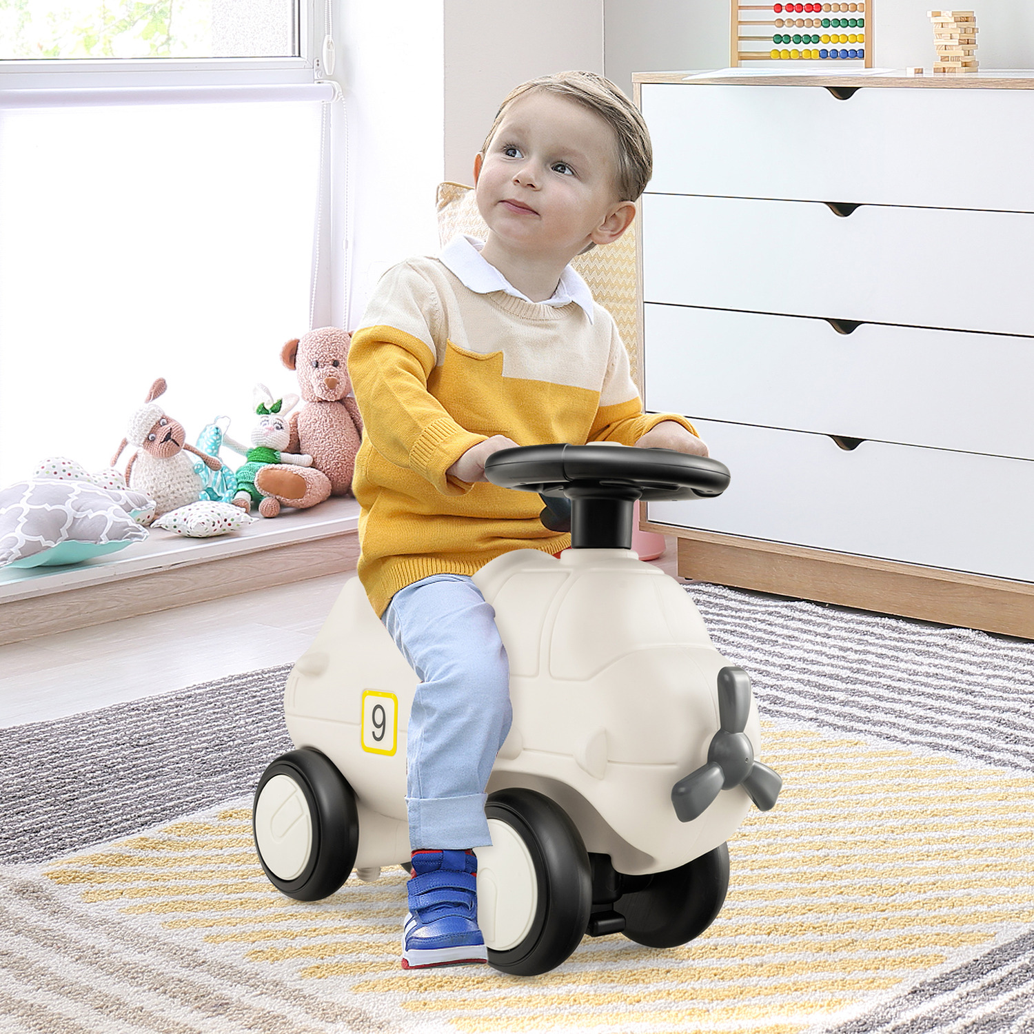 Toy Car Rider Kids Plane Ride On Toy Car