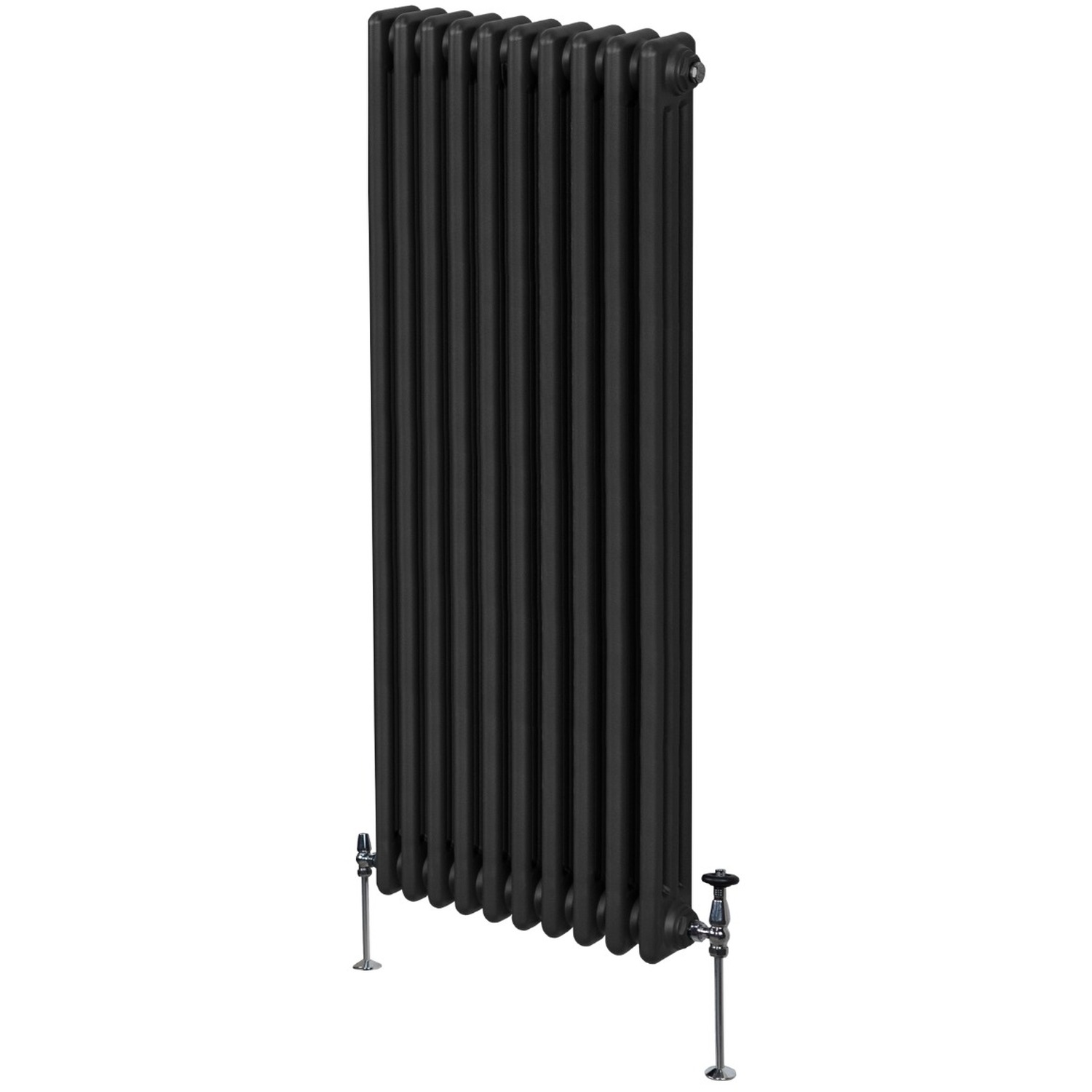 Traditional Column Radiators - Black / 10cm / 180cm / 47cm