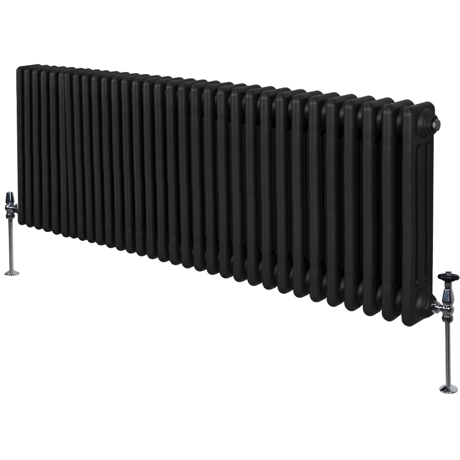 Monstershop Traditional Column Radiators - Black / 10Cm / 60Cm / 146Cm