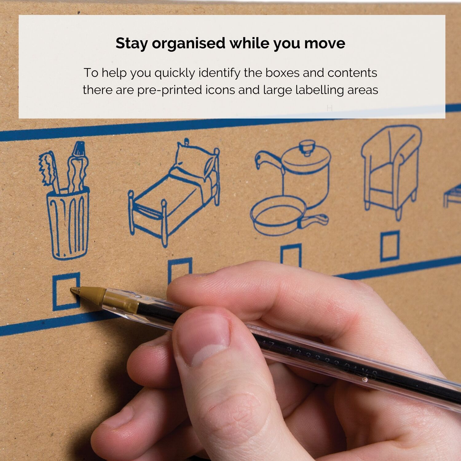 15 Cardboard Moving Boxes - 100L Heavy Duty Double Wall Boxes