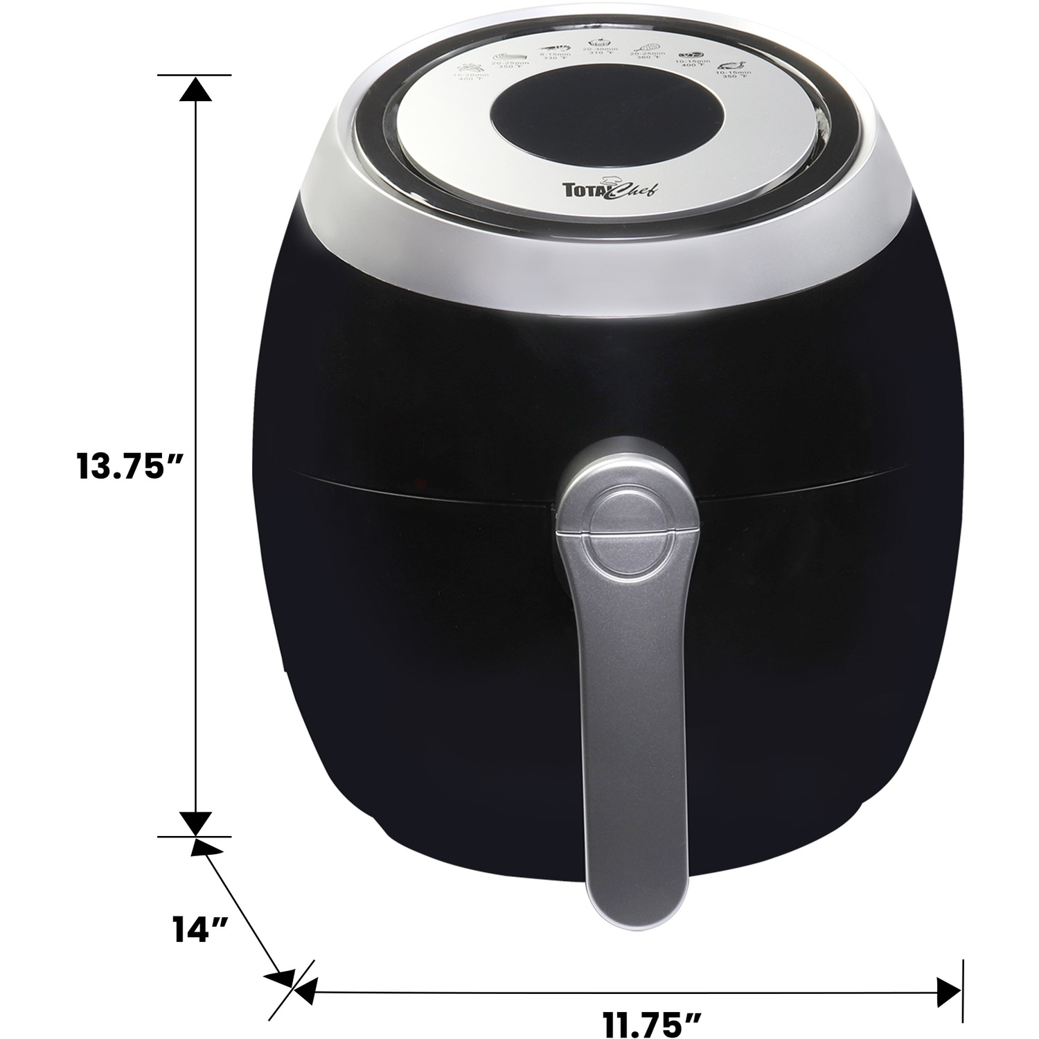 Total Chef Air Fryer Electric Digital 3.6L