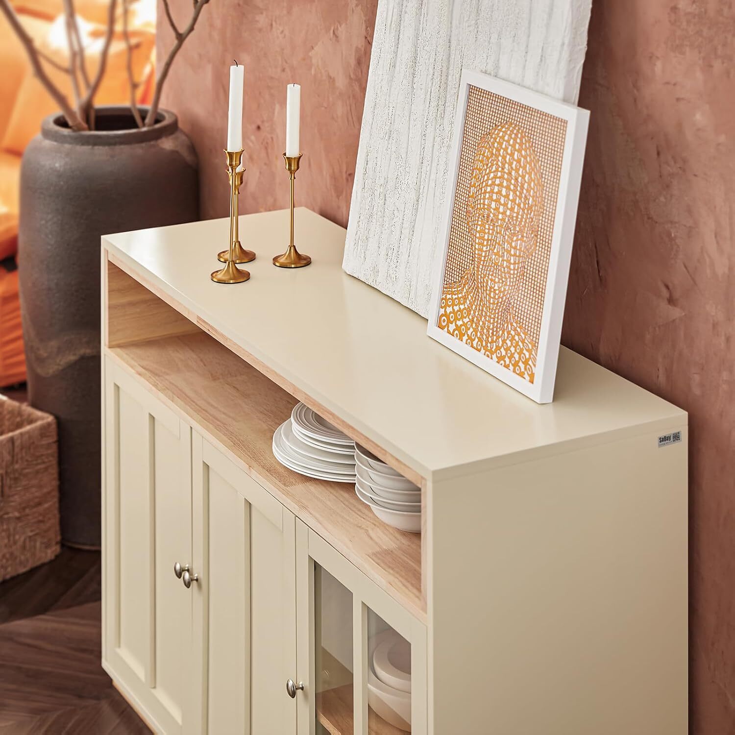 Sideboard With 3 Doors - Beige