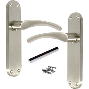 Monja Astrid Door Handles Arched Lever Satin Latch