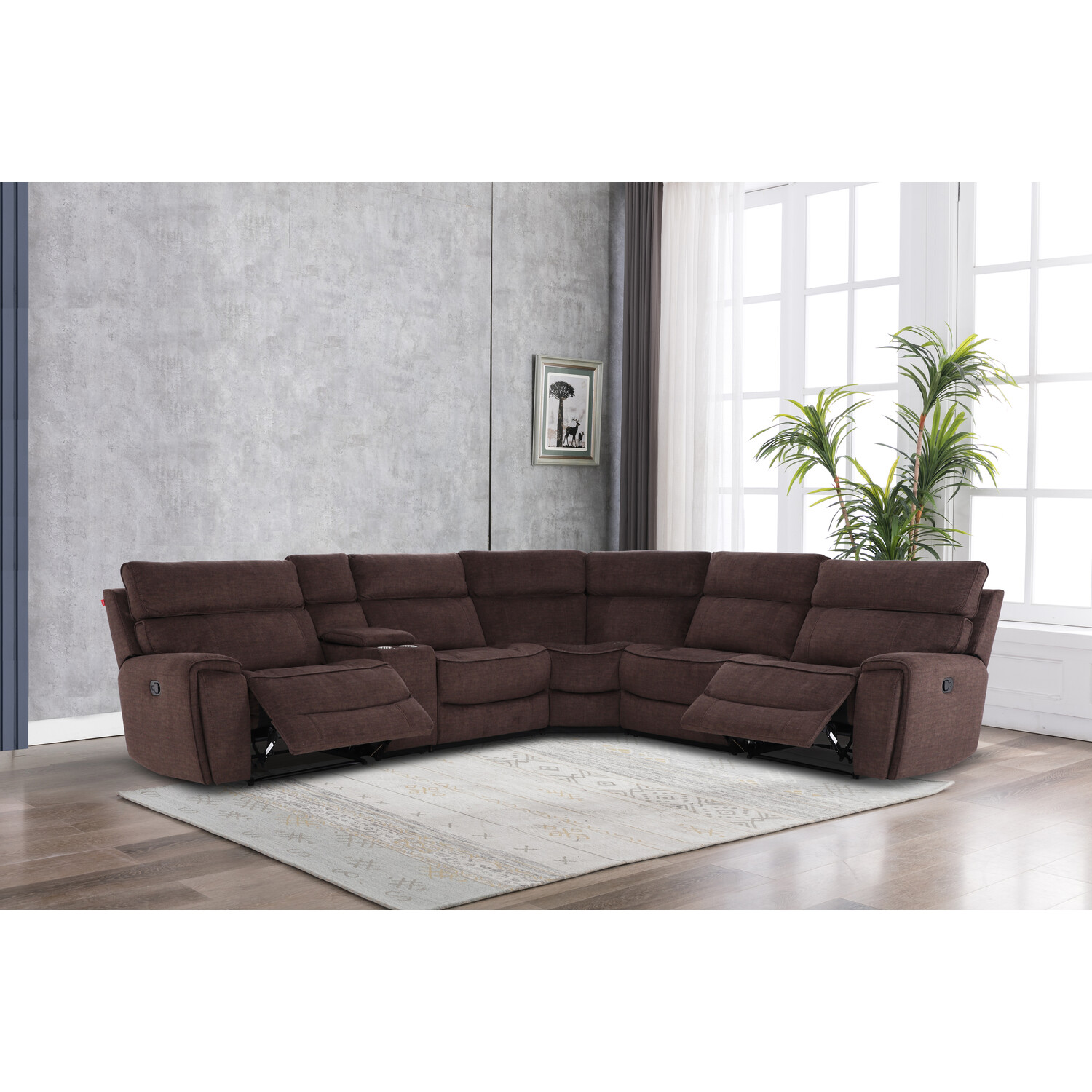 Cancun Corner Sofa - Brown