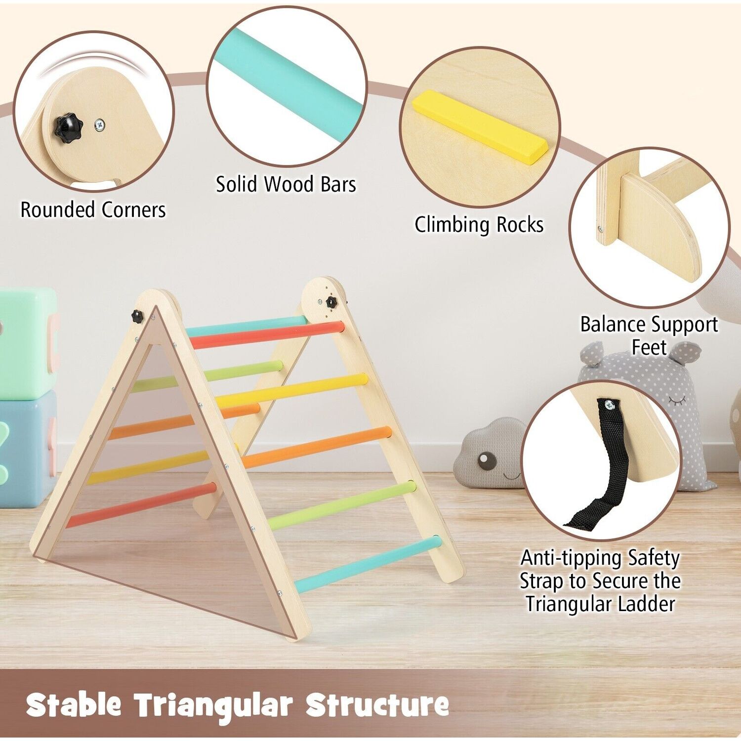 7 in 1 Toddler Climbing Frame with Ramp