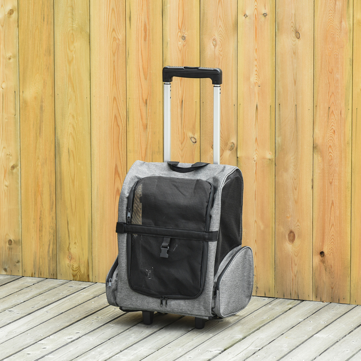 Pawhut Pet Travel Backpack - Grey