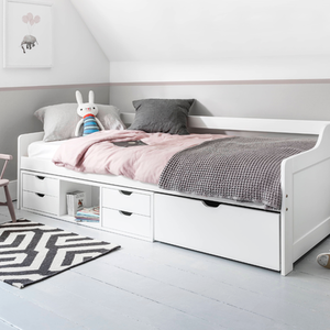 Eva Day Bed with Pull out Drawers and Shelves