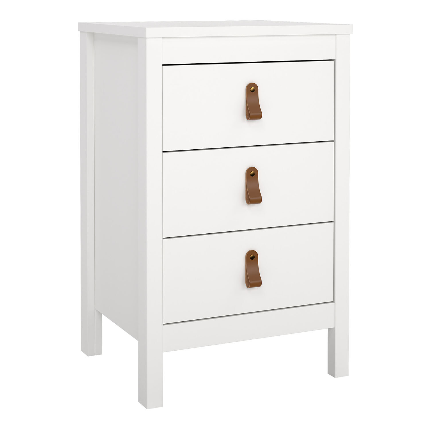 Barcelona Bedside Table - White 3