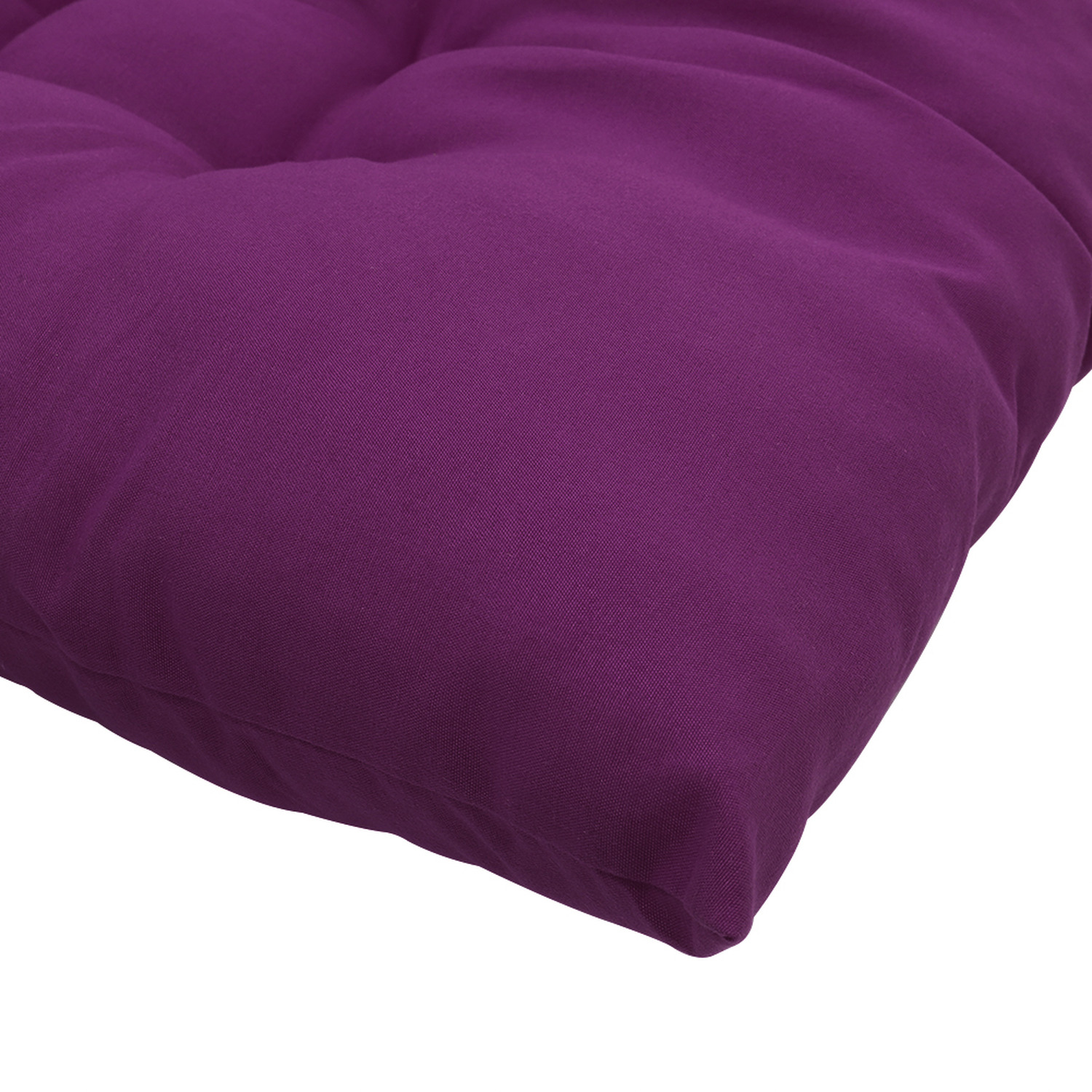 Cozy Pearl Cotton Plain Recliner Cushion - Purple