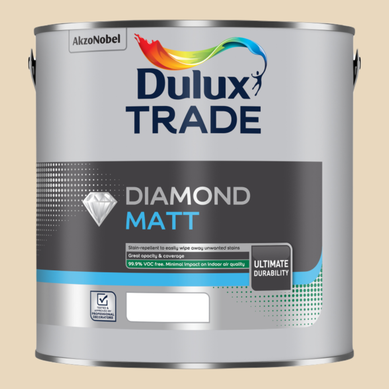 Diamond Matt Mixed Colour - IVORY  / 2.5l