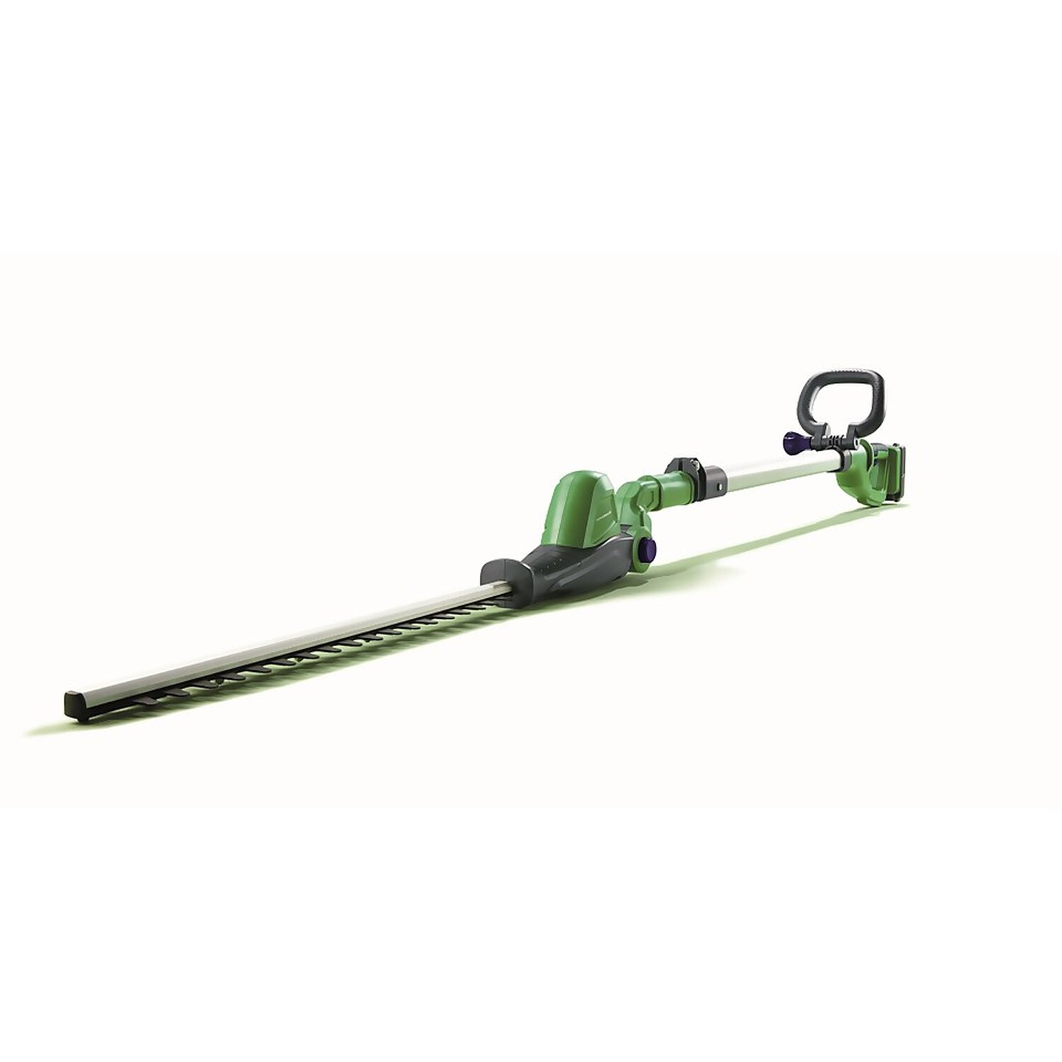 Powerbase Cordless Pole Hedge Trimmer 20V - Green / 41cm
