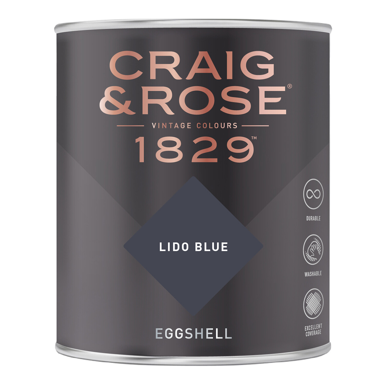 Craig and Rose Eggshell Paint - Lido Blue