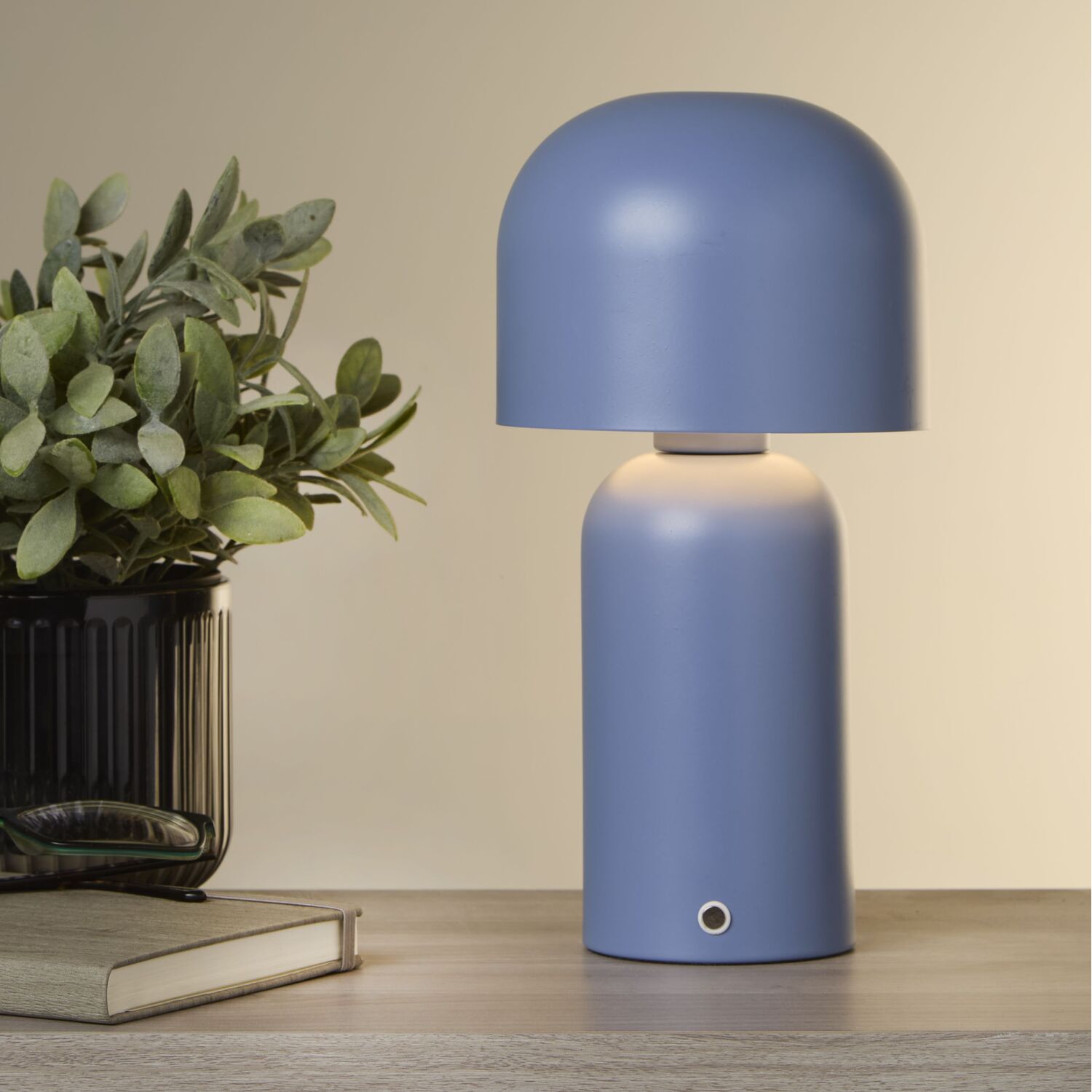 Image of Portable Led Mushroom Table Lamp Blue&hellip;