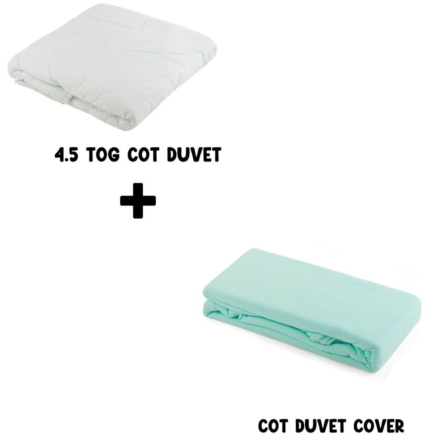 Baby 4.5 TOG Cot Duvet Cover Set - Mint