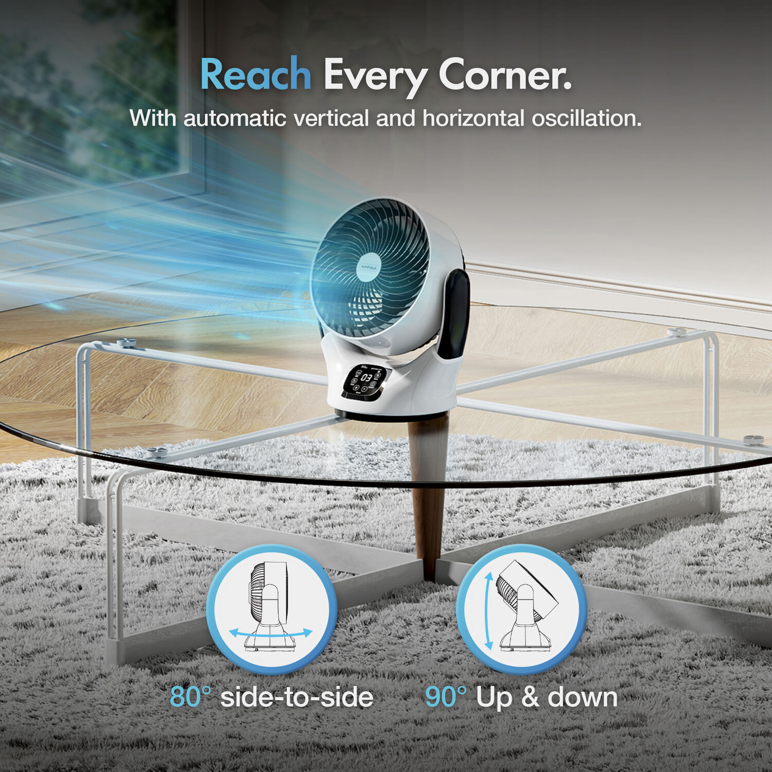 Air Circulator Desk Fan DC Motor