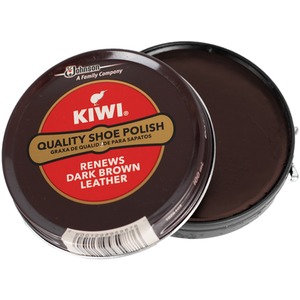 Dark Brown Shoe Polish for Classic Leather Shoe Shine Protection 50ml shot 8295612