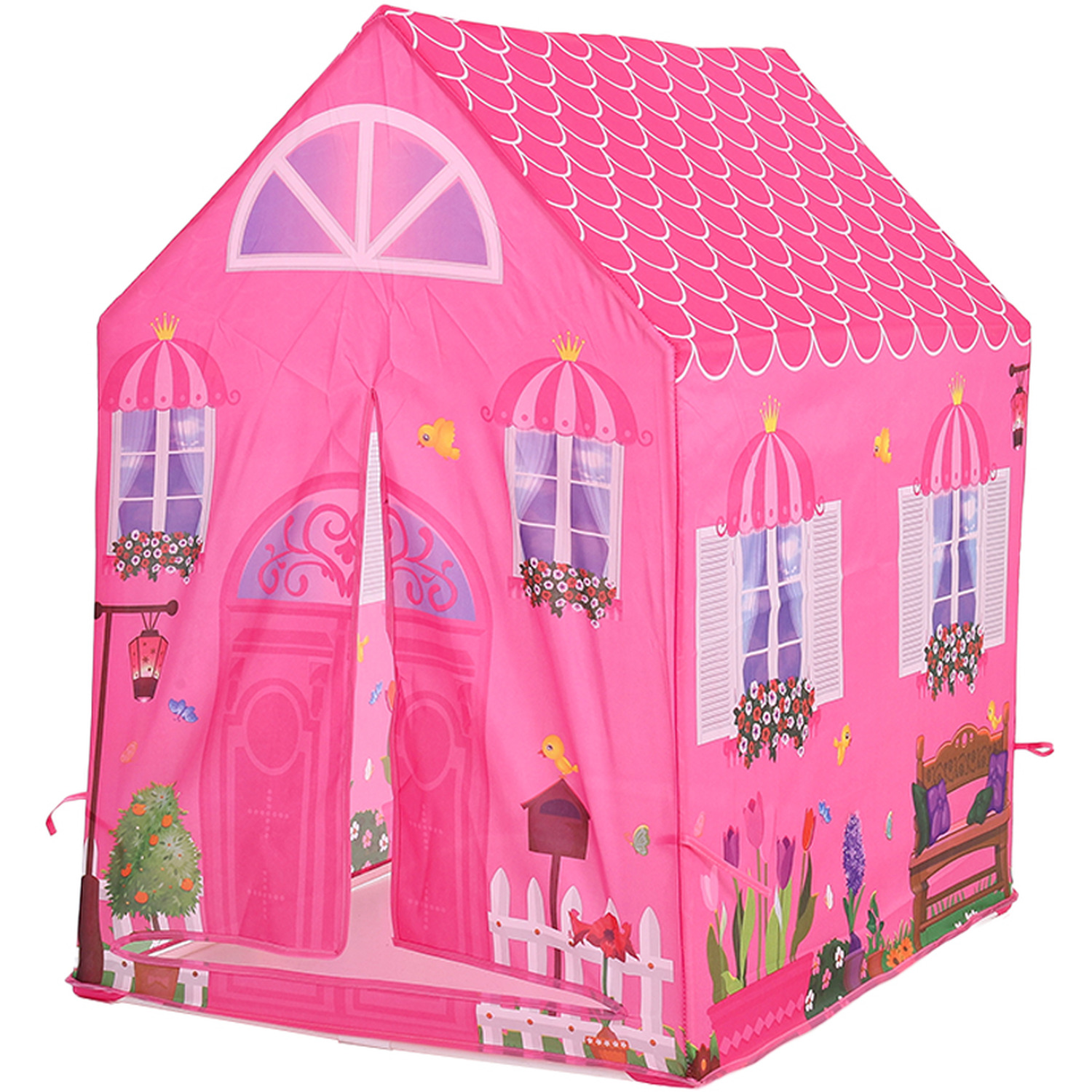 Kidkid Playhouse Pink Princess Castle Portable Tent - Pink