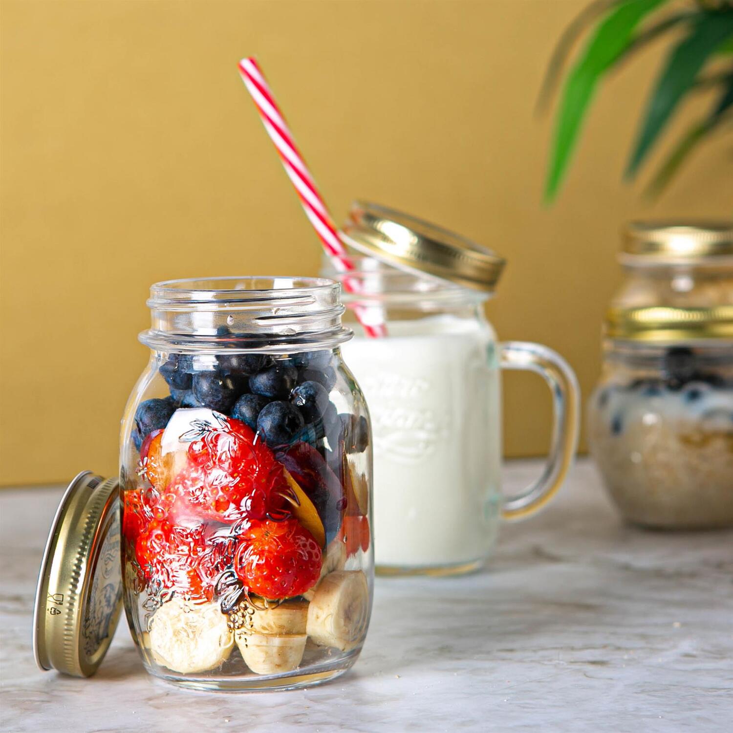 Image of 500ml Quattro Stagioni Glass Storage Jar&hellip;