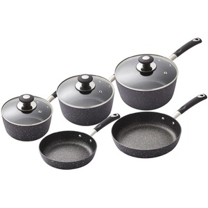 Precision 5 Piece Non-Stick Pan Set Black