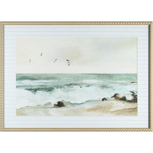 Evening Tide Rope Effect Framed Canvas