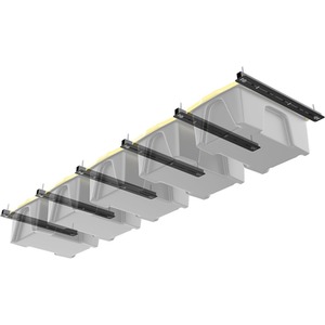 Overhead 6 Pcs Storage Bin Rack Brackets Ceiling Organiser