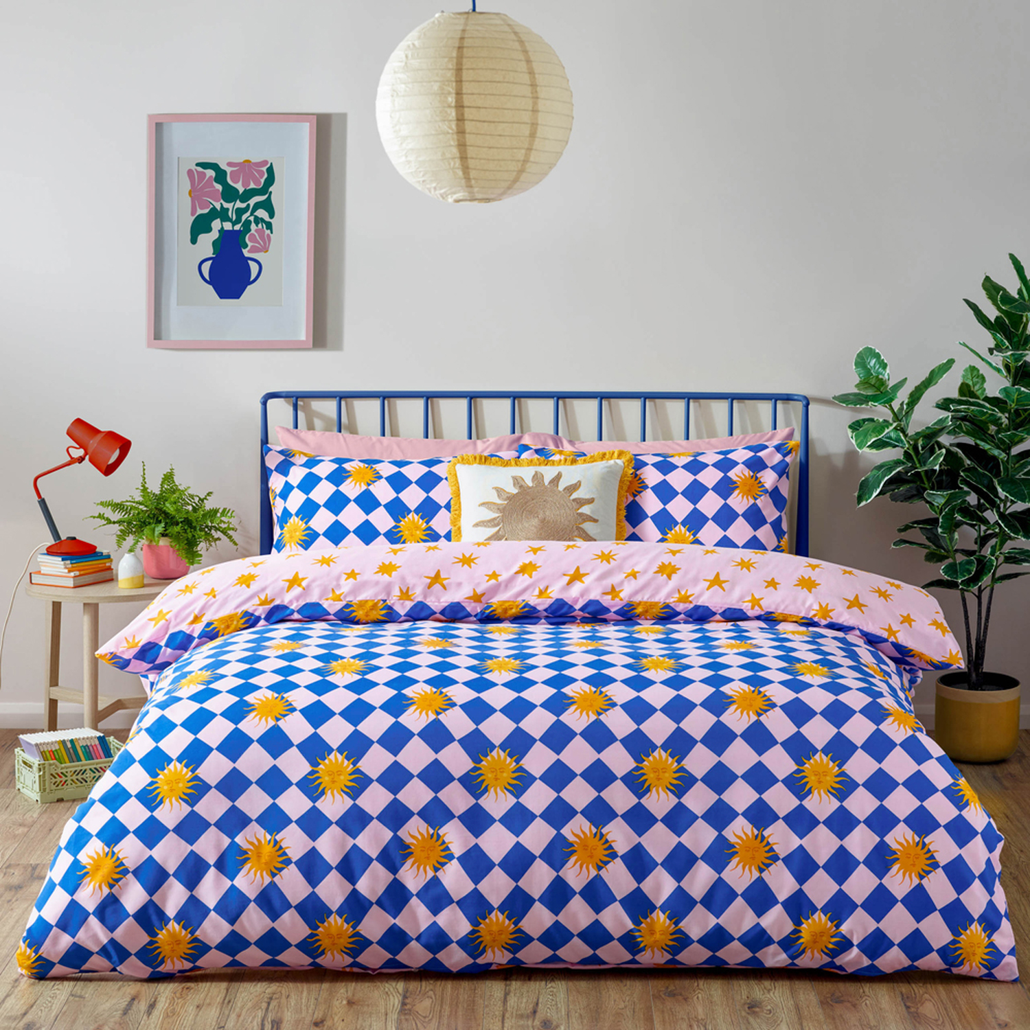 Antares Printed Duvet Cover Set - Multi Double
