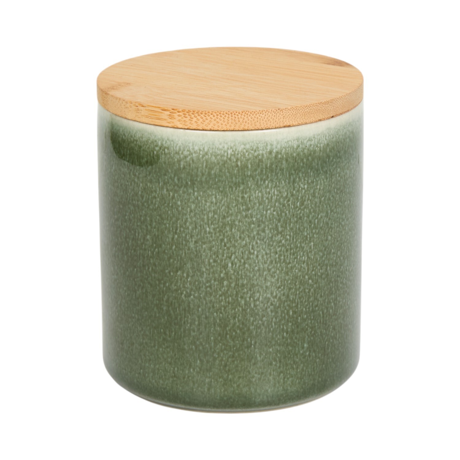 Juniper Reactive Glaze Canister - Green