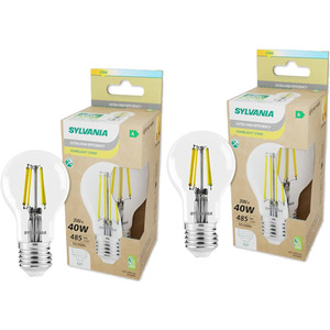 Platinum GLS E27 Ultra-Efficient Warm White 2.3W A-Class LED Bulb - 2 Pack