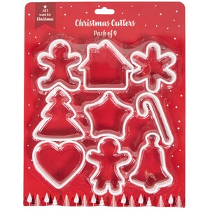 Pack of 9 Christmas Cutters