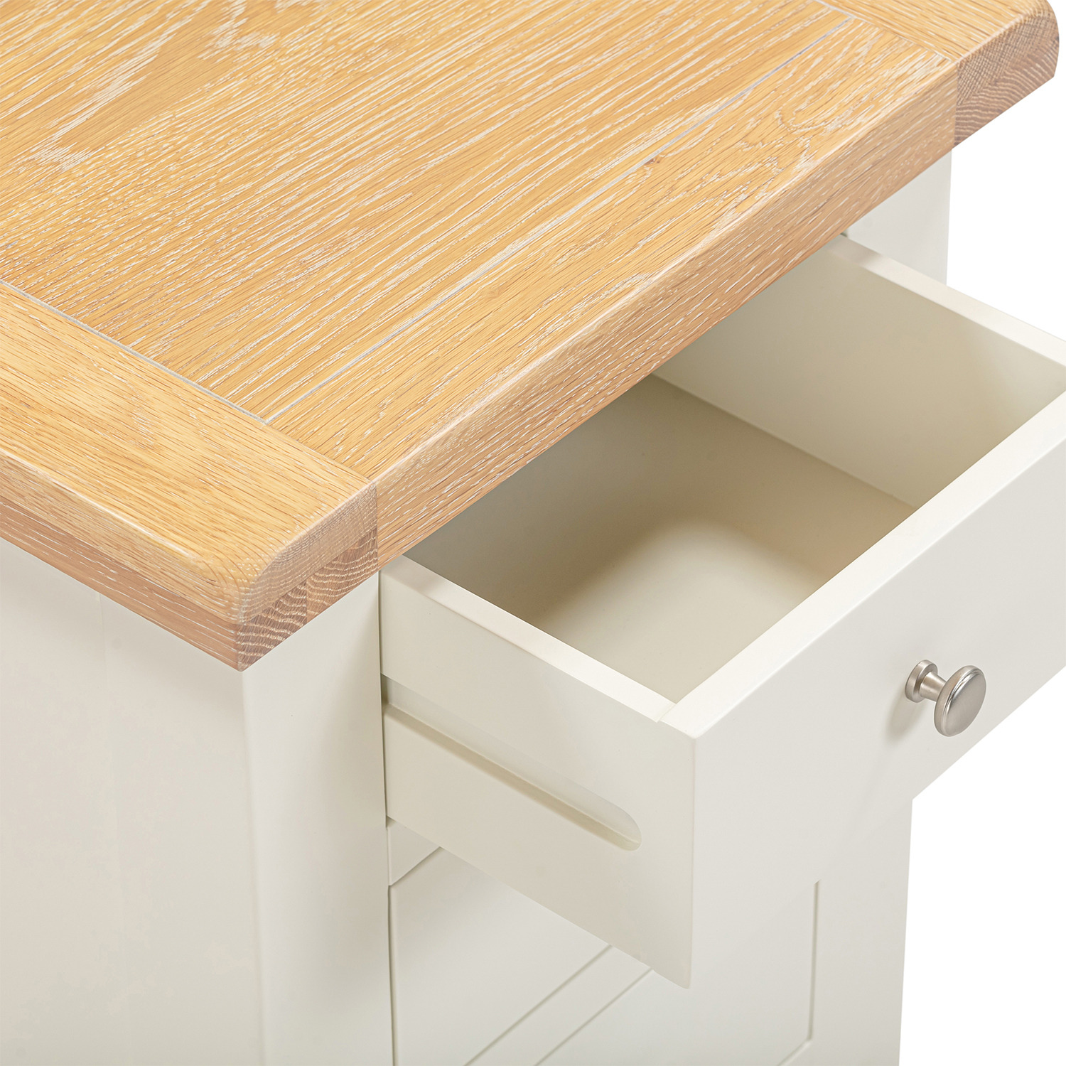 Windsor 3 Drawer Bedside Fully Assembled - Ivory