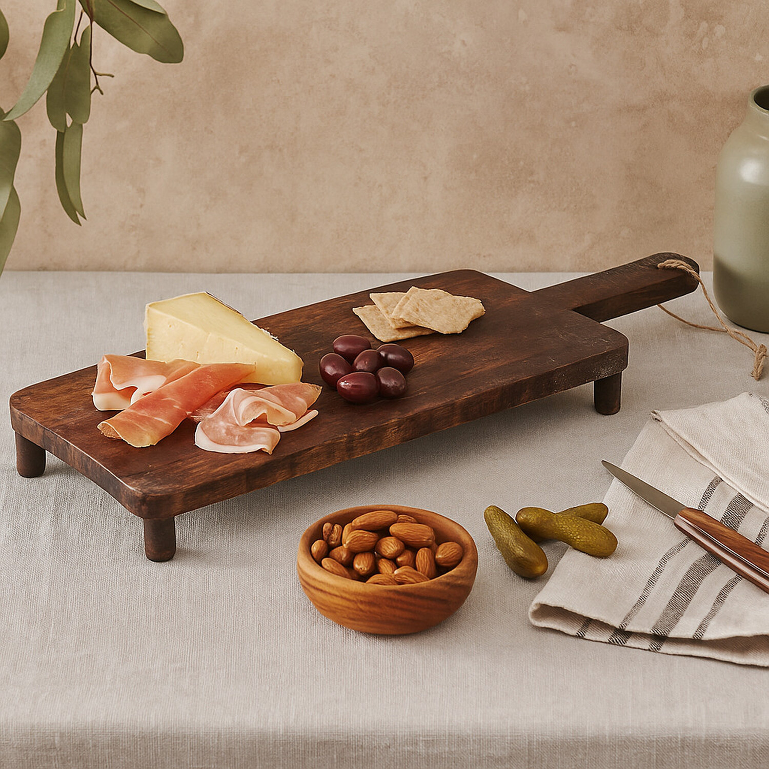 Image of Large Mango Wood Cutting Board with&hellip;