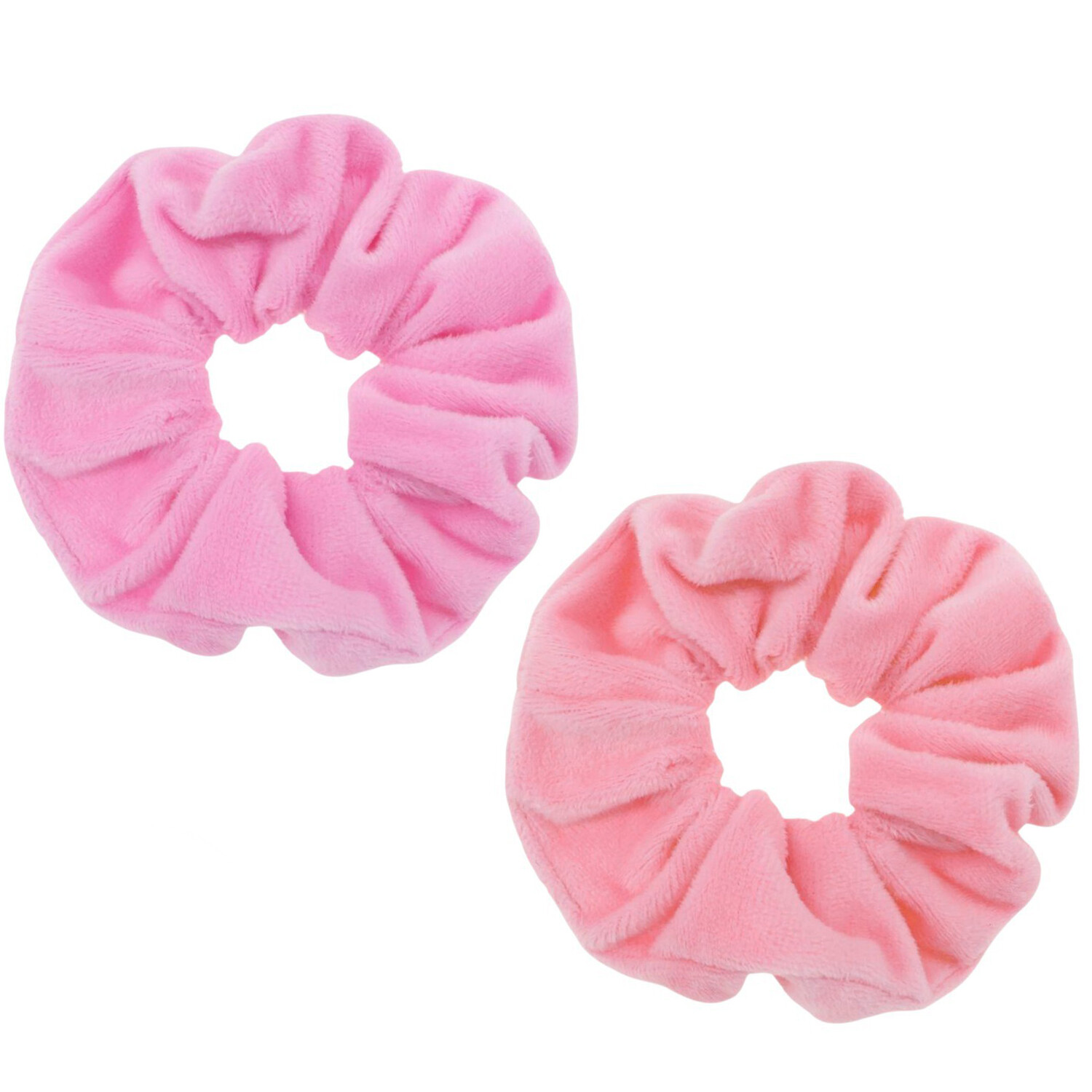 Pack of 2 Fuzzy Scrunchies - Pink