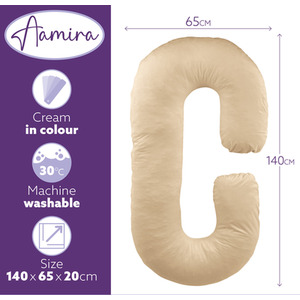 C Shaped Pregnancy Pillow, Memory Foam Maternity Cushion Machine Washable