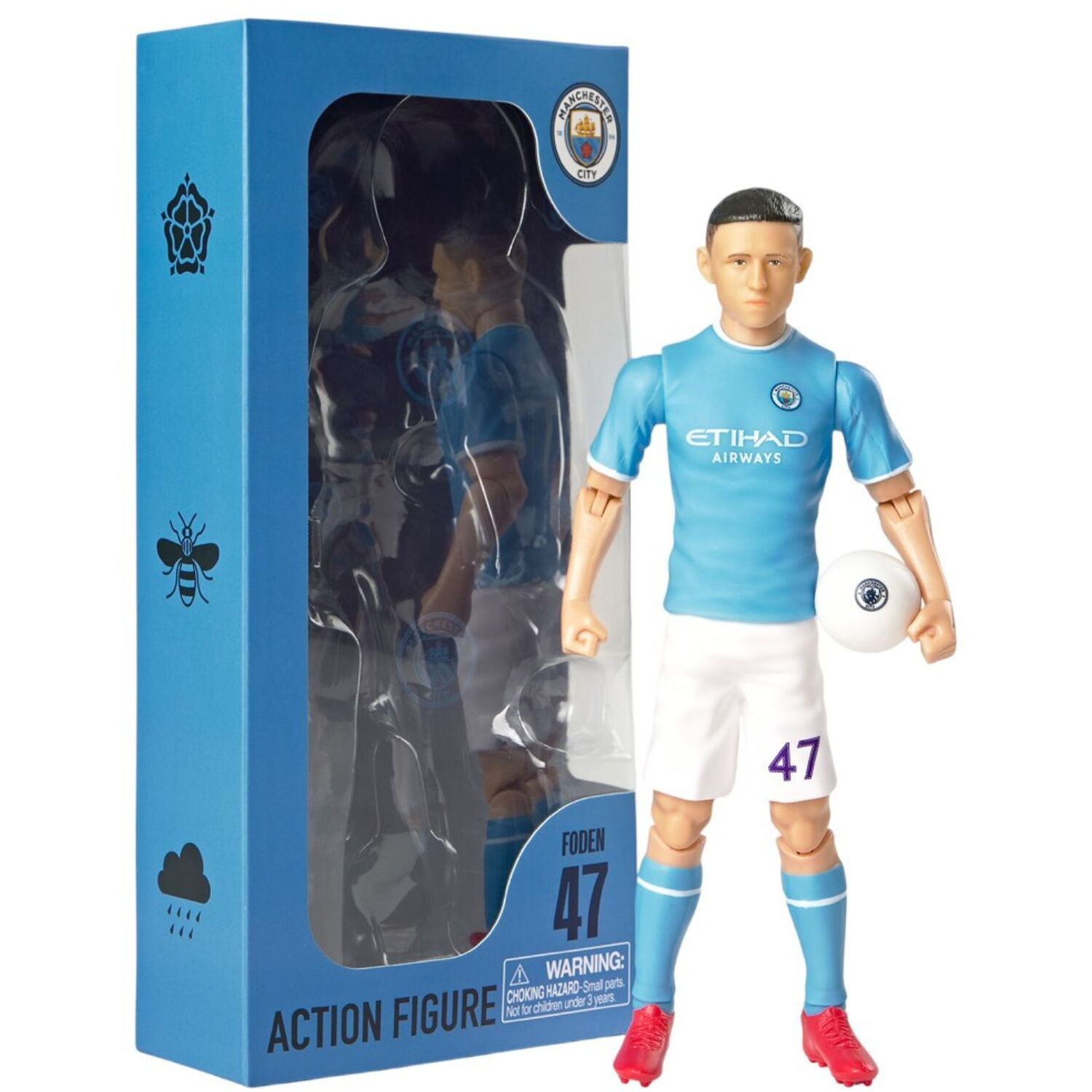 Manchester city FODEN 47 サッカー選手 フィギュア Foden Manchester City Fully Articulated Figurine