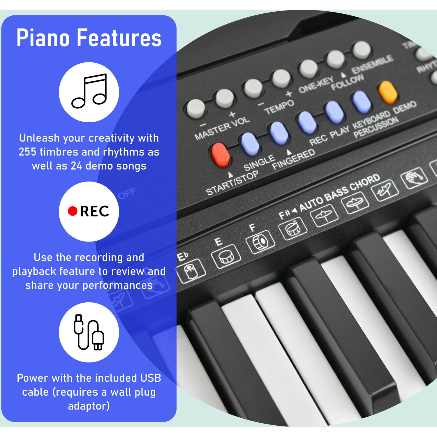 Axus AXP15 54 Key Portable Keyboard