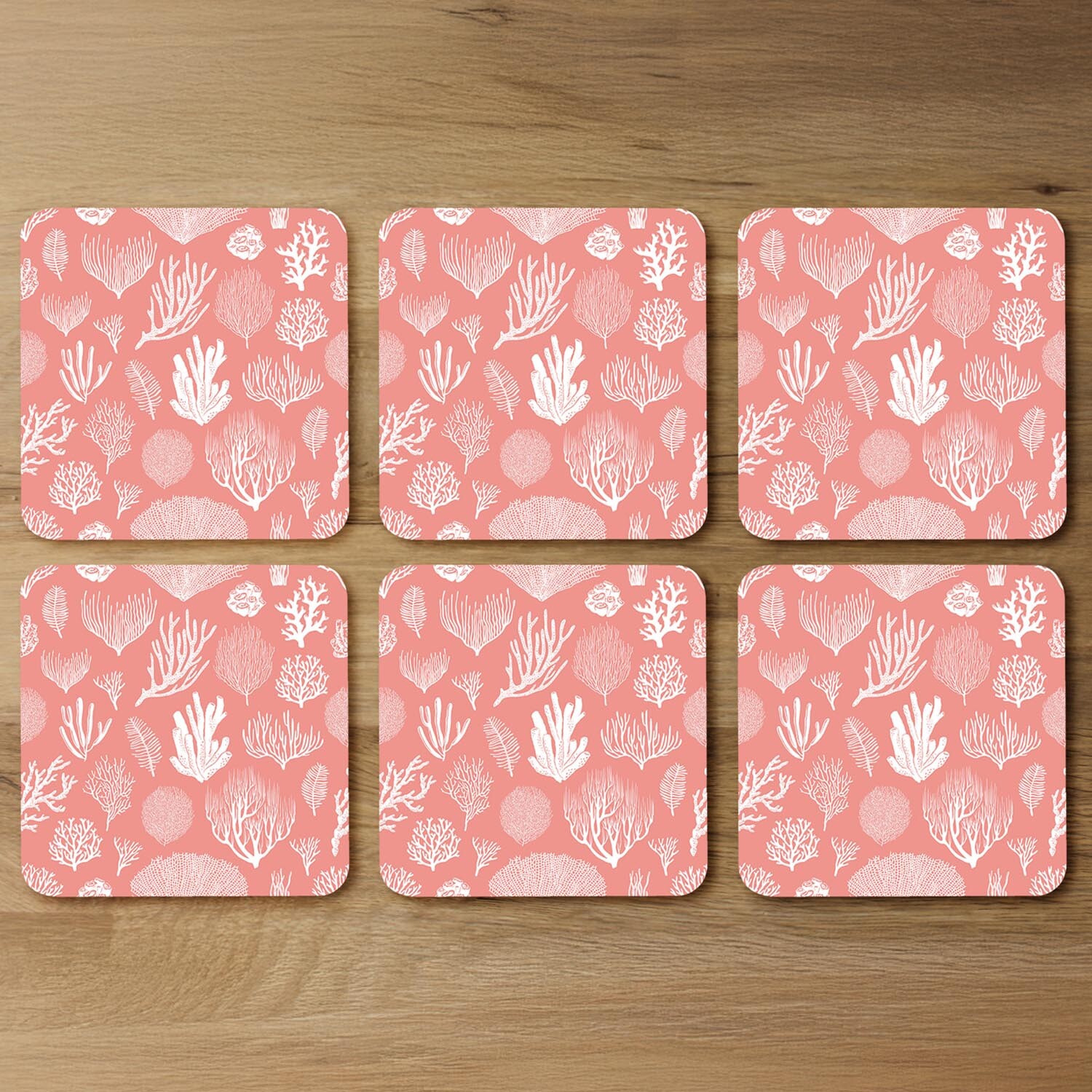 Image of Corals and algae Designer Coaster Set&hellip;