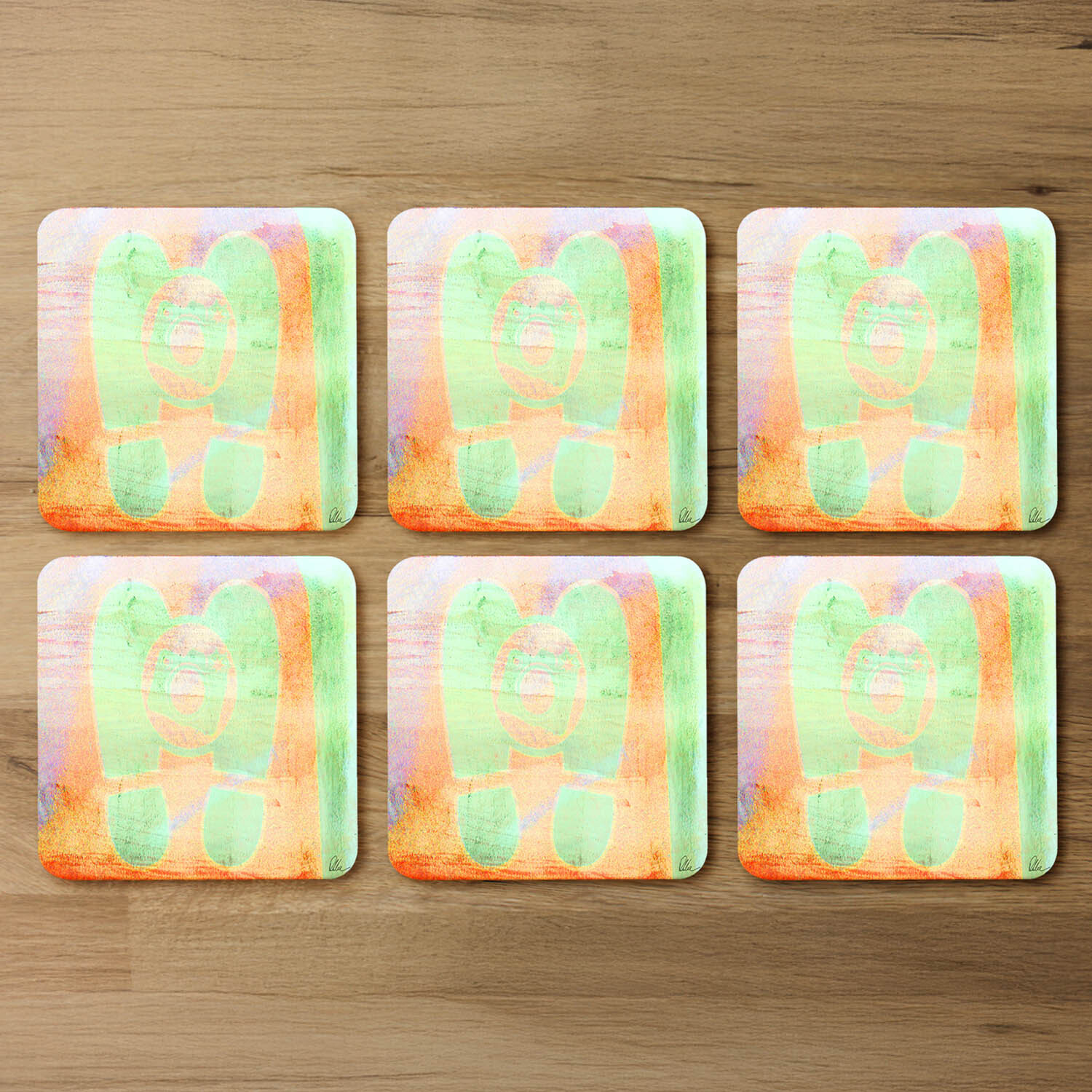 Feet Coaster - Green