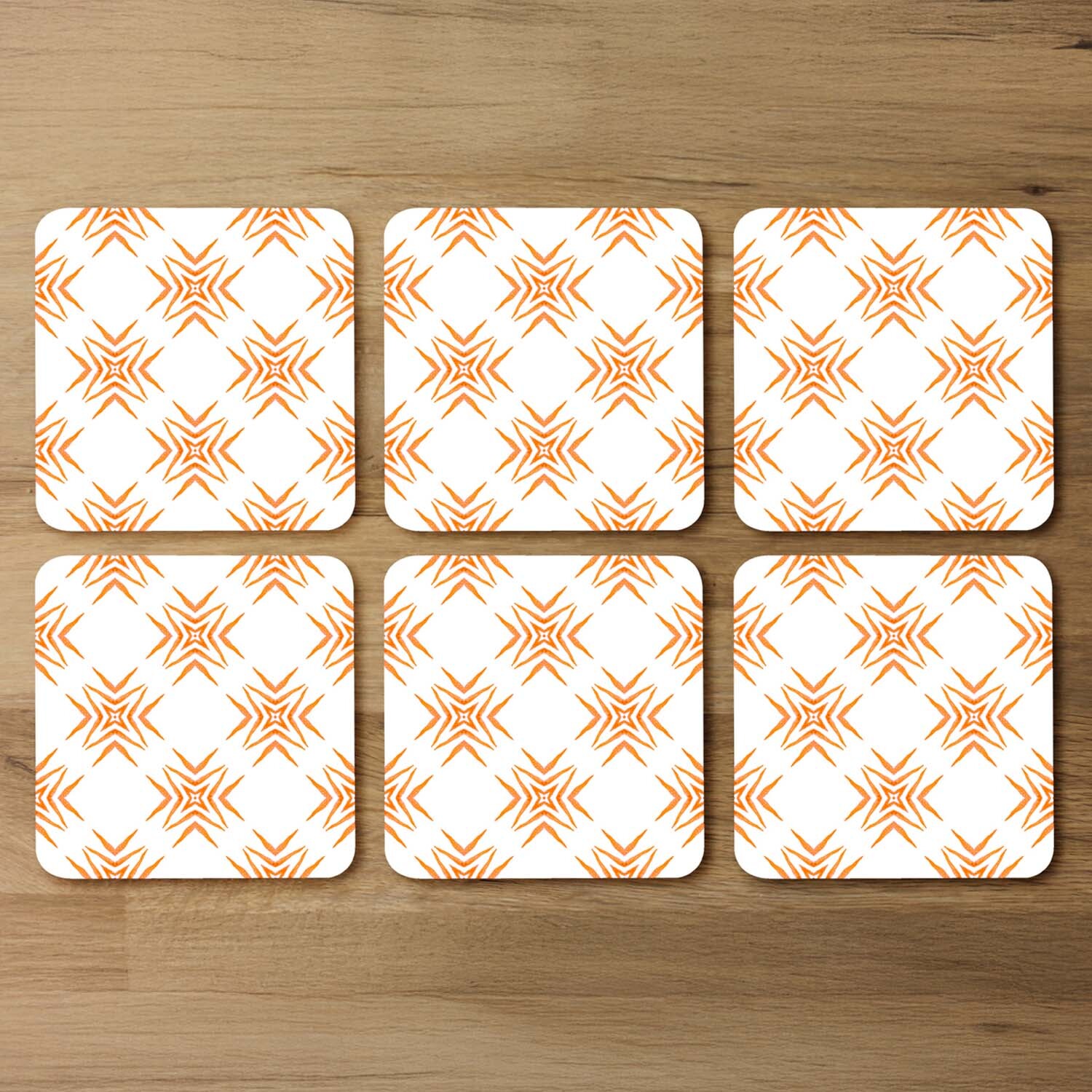 Orange Ravishing Boho Chic Coaster - Orange