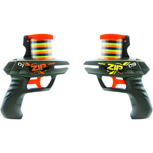 Set of 2 Black Fire Duel ZipShot Foam Disc Shooters