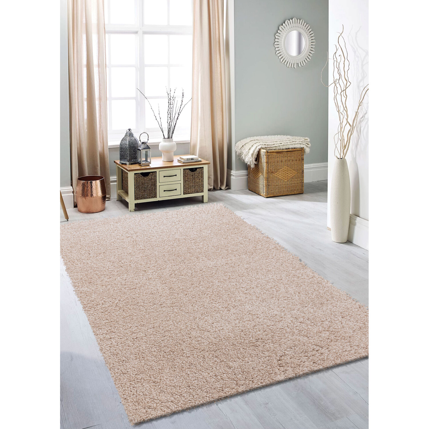 Kingston Woven Rug - Champagne
