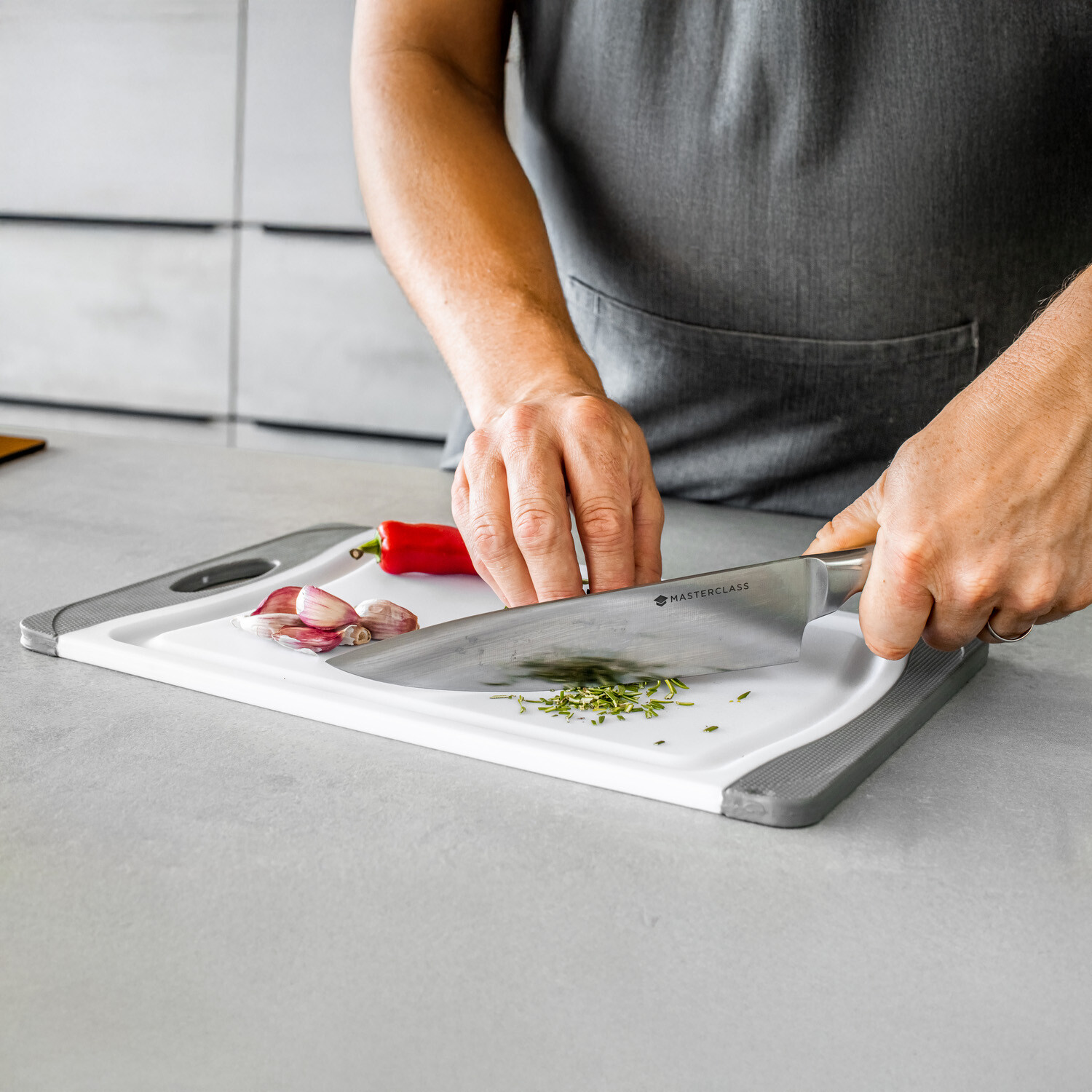Image of MasterClass Anti-Microbial Non-Slip Chopping Board -&hellip;