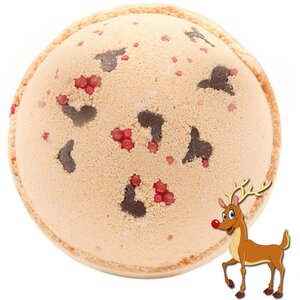 Reindeer Red Nose Bath Bomb Toffee Caramel, Moisturizing Fun