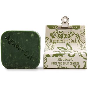 Agnes Cat Rhubarb Solid Shampoo Bar Vegan Travel Friendly Frizz Control