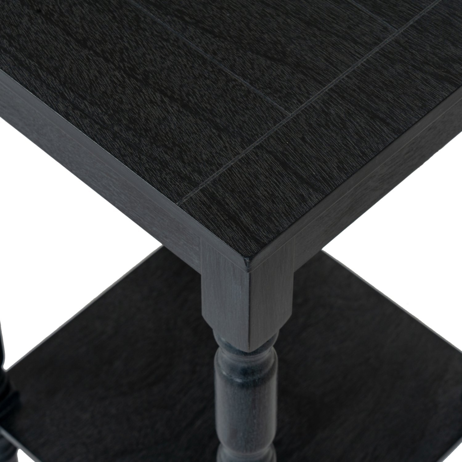 Contour Collection Side Table Elegant Versatile Home Accent - Charcoal